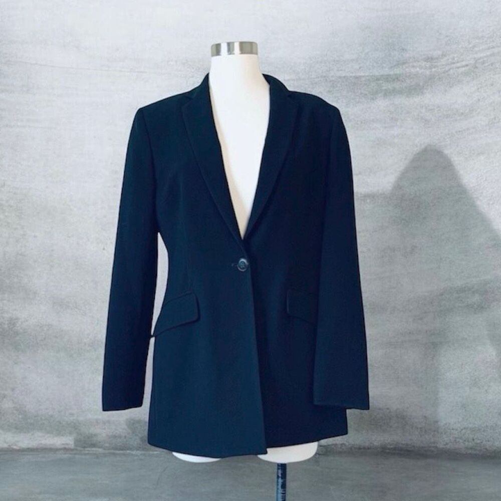 Vintage Jones New York Black Blazer Jacket M 8